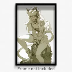 Art Poster - Girl Feeling Loathing Wearing Scientific Kittysuit (Print)