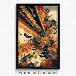 Mexican Movie Poster - Striped Lumber Yard (Mexico Retro Film Art Print)