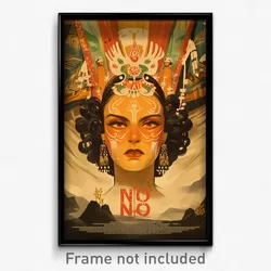 Brazilian Movie Poster - Woman Feeling Uneasiness, Fresh Carrot Necklace (Print)