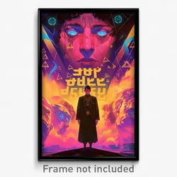 Hebrew Movie Poster - Man Feeling Discombobulated, Impeccable Dress (Art Print)