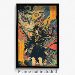 Chinese Movie Poster - Girl Feeling Ecstatic, Remarkable Waist Cape (Art Print)