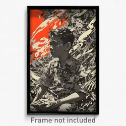 Indonesian Movie Poster - Boy Feeling Indignant, Flippant Striped Ribbon (Print)