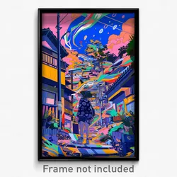 Art Poster - Tattered Campus (Psychedelic Trippy Weird 11x17 Print)
