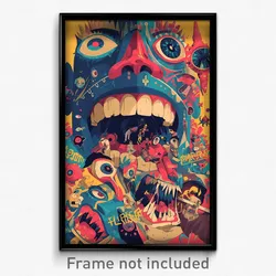 Brazilian Movie Poster - Giant Chest (Brazil Psychedelic Art Retro Film Print)