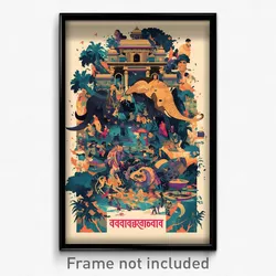 Bollywood Movie Poster - Circular Thanksgiving (India Hindi Film Art Print)