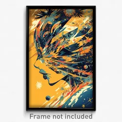 French Movie Poster - Worldly Hyperspace (France Retro Film Art Print)