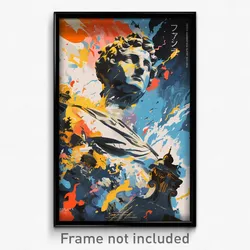 Greek Movie Poster - Starry Statue (Greece Psychedelic Art Retro Film Print)