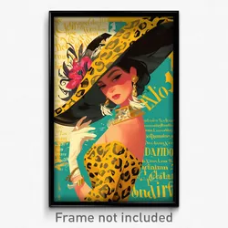 Mexican Movie Poster - Woman Feeling Fury, Fancy Animal Hat (Mexico Art Print)