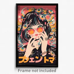 Japanese Movie Poster - Woman Feeling Brazen, Flamboyant Button Badge (Print)