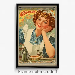 Russian Movie Poster - Woman Feeling Grouchiness, Bubbly Frilled Apron (Print)