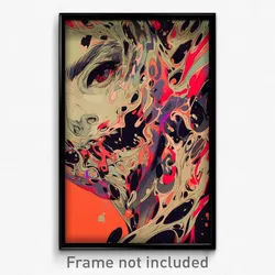 Art Poster - Gorgeous Slit (Psychedelic Trippy Weird 11x17 Print)