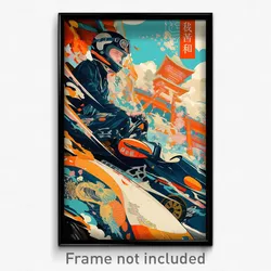 Vietnamese Movie Poster - Creative Racecar (Vietnam Retro Film Art Print)