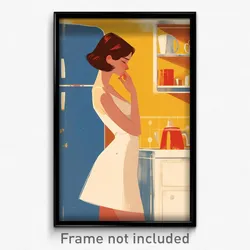 Icelandic Movie Poster - Man Feeling Restlessness, Silky Sundress (Art Print)