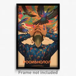 Russian Movie Poster - Man Feeling Exasperated, Nifty Blue Sleeves (Art Print)