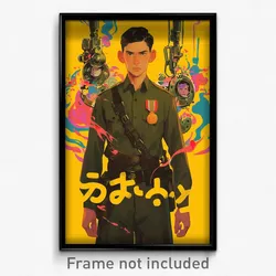 Thai Movie Poster - Man Feeling Unnerved, Spanish Button Badge (Art Print)