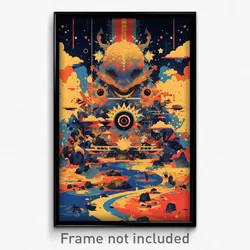 Spanish Movie Poster - Kaleidoscopic Domain (Spain Retro Film Art Print)