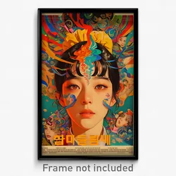 Korean Movie Poster - Girl Feeling Resignation, Novel Yellow Scrunchie (Print)