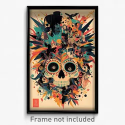 Mexican Movie Poster - Old College (Mexico Psychedelic Art Retro Film Print)