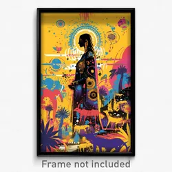 Bollywood Movie Poster - Miniature Hurricane (India Retro Hindi Film Art Print)