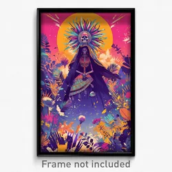 Mexican Movie Poster - Purple Fjord (Mexico Psychedelic Art Retro Film Print)