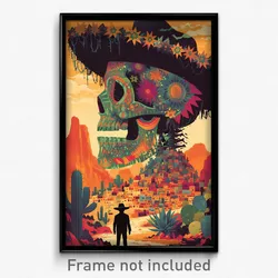 Mexican Movie Poster - Bumpy Barrow (Mexico Psychedelic Art Retro Film Print)