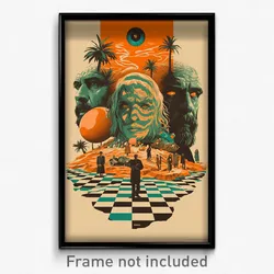 Greek Movie Poster - Vivacious Easter Eggs (Greece Retro Film Art Print)