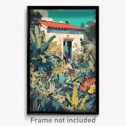 Mexican Movie Poster - Quaint Ruin (Mexico Psychedelic Art Retro Film Print)