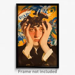 French Movie Poster - Man Feeling Tired, Antique Uniform (France Film Art Print)