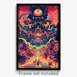 Art Poster - Haunted Pike (Psychedelic Trippy Weird 11x17 Print)