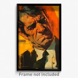 Brazilian Movie Poster - Man Feeling Bitter, Glum Clothes Pull (Art Print)