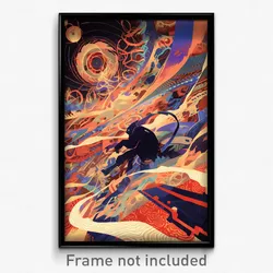 Movie Art Poster - Velvety Chamber (Psychedelic Trippy Retro Cartoon Film Print)