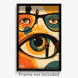 Brazilian Movie Poster - Oval Granary (Brazil Psychedelic Art Retro Film Print)
