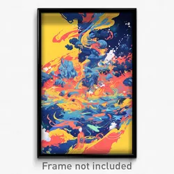 Art Poster - Nautical Bluff (Psychedelic Trippy Weird 11x17 Cartoon Print)