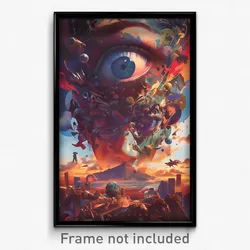 Movie Art Poster - Rusty Garden (Psychedelic Trippy Retro Cartoon Film Print)