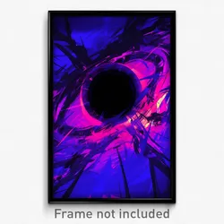 Art Poster - Measly Black Hole (Psychedelic Trippy Weird 11x17 Print)