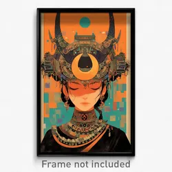 Bollywood Movie Poster - Girl Feeling Dominant, Awesome Crescent Hat Ornament