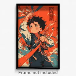 Chinese Movie Poster - Boy Feeling Enthusiasm, Pretty Frilled Ribbon (Art Print)
