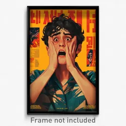 Korean Movie Poster - Boy Feeling Thrilled, Immaterial Puffy Short Sleeve