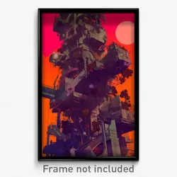 Movie Art Poster - Conventional Warehouse (Psychedelic Retro Weird Film Print)