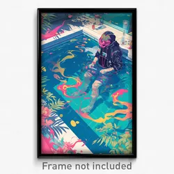Bollywood Movie Poster - Tremendous Pool (India Retro Hindi Film Art Print)