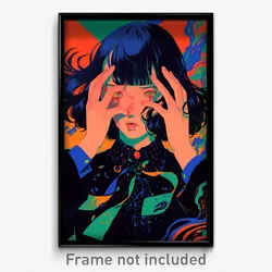 Movie Art Poster - Girl Feeling Annoyed, Tattered Bowtie (Retro Film Print)