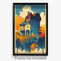 German Movie Poster - Complex Homestead (Germany Retro Film Art Print)