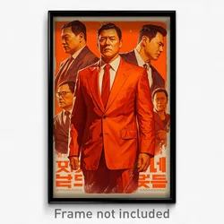Korean Movie Poster - Man Feeling Strong, Drab Orange Dress (Korea Art Print)