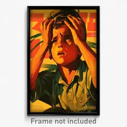 Brazilian Movie Poster - Boy Feeling Dejection, Modest Mini Hat (Art Print)