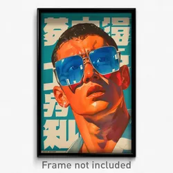 Chinese Movie Poster - Man Feeling Possessive, Quizzical Blue Tinted Eyewear