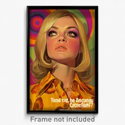German Movie Poster - Girl Feeling Carefree, Accomplished Side Tie Shirt (Print)