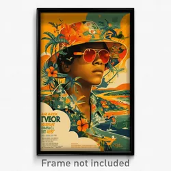 Brazilian Movie Poster - Boy Feeling Tolerance, Strong Orange Headwear (Print)