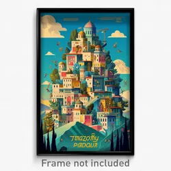 Greek Movie Poster - Zigzag Barracks (Greece Psychedelic Art Retro Film Print)