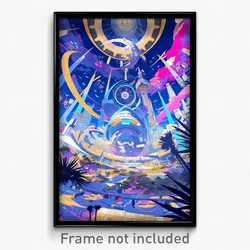 Movie Art Poster - Grandiose Stadium (Psychedelic Retro Weird Film Print)
