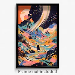 Greek Movie Poster - Lovely Fells (Greece Psychedelic Art Retro Film Print)